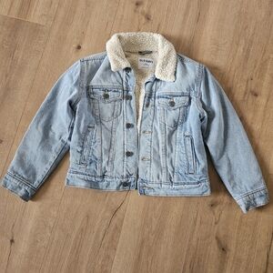 Old Navy Kids Denim Jacket with Cream Lining